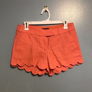 J. Crew Women’s Scalloped Hem Shorts Size 2